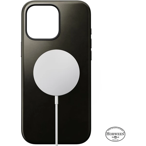 Nomad Modern Leather Case MagSafe kryt iPhone 16 Pro Max zelený chromovaný - Pouzdra - Obrázek 519f4e113fb94c55ba8302dc013eba99