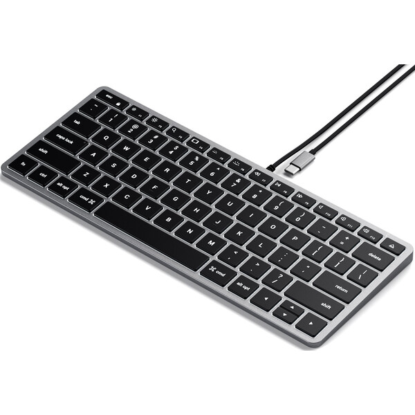 Satechi Slim W1 Wired Backlit Keyboard ST-UCSW1M Vesmírně šedá