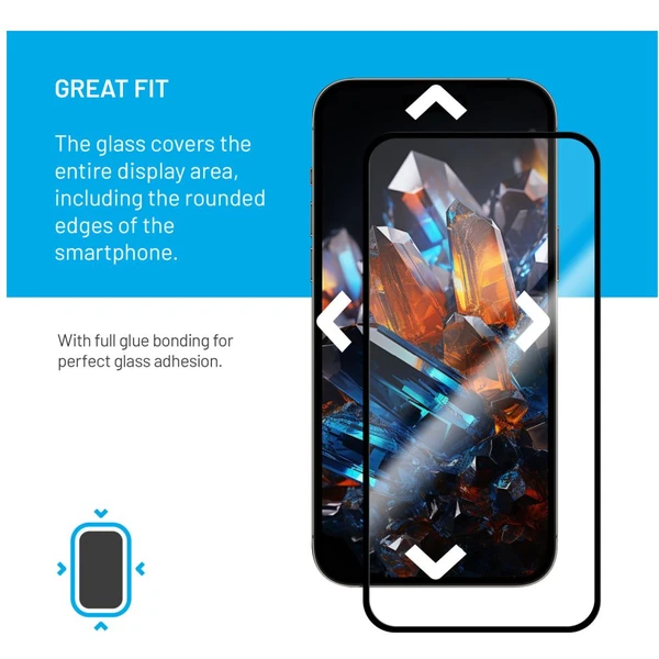 FIXED Armor prémiové tvrzené sklo s aplikátorem Samsung Galaxy A35 5G černé - Ochranné folie a skla - Obrázek 51D1000P01
