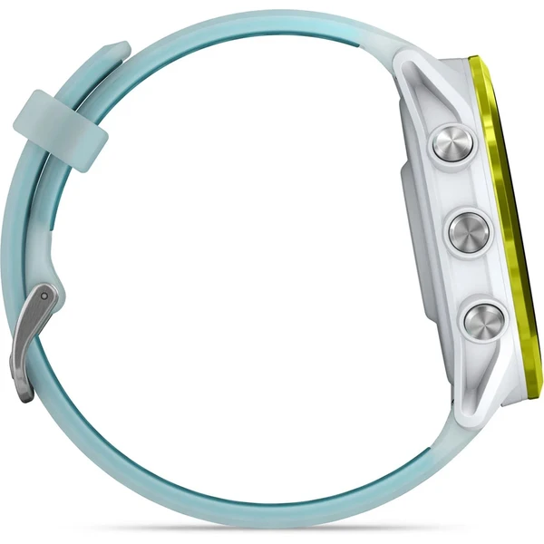Garmin Forerunner 570 47 mm žlutá hliníková luneta s bílo-tyrkysovým poloprůhledným řemínkem - Chytré hodinky - Obrázek 51LG000J01