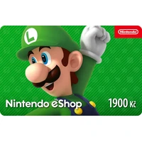 Karta na e-shop Nintendo 1900 CZK (online kód) - Digitální kredity