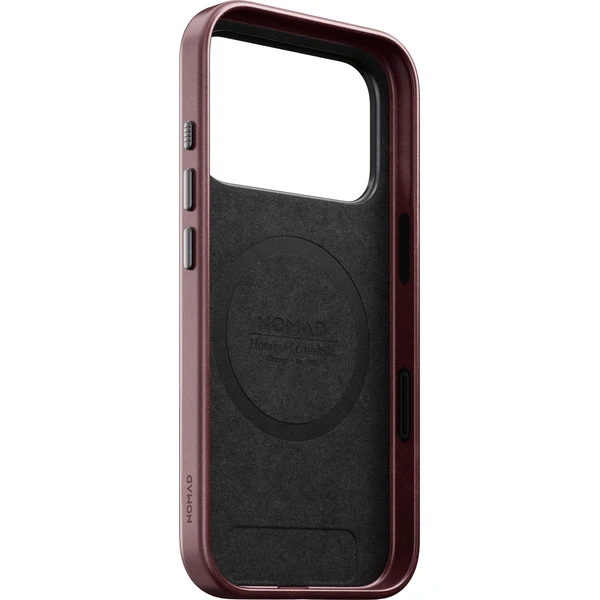 Nomad Traditional Leather (Horween) MagSafe kožený kryt iPhone 17 Pro/18 Pro Burgundy - Pouzdra - Obrázek 51c9ed2da81c4e9bac3fe573781ae277
