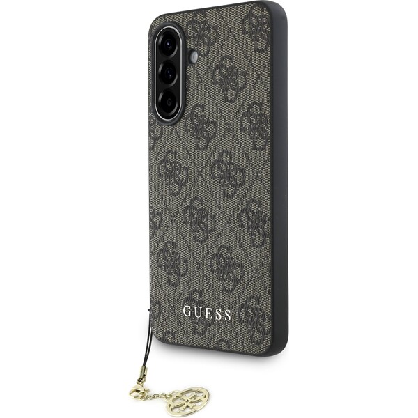 Guess 4G Charm kryt Samsung Galaxy A56 hnědý