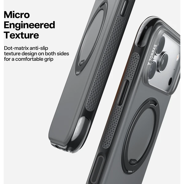 Torras Ostand O3 Air MagSafe kryt iPhone 17 Pro Max obsidian black - Pouzdra - Obrázek 51d2ebd44b614cef9c697c2ede1caa4a