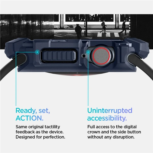 Spigen Rugged Armor kryt pro Apple Watch 10/11 (42mm) námořně modrý - Pouzdra - Obrázek 51f13edafba74d6690e7a24ec3af9e93