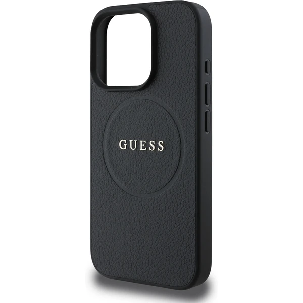 Guess PU Grained Classic Logo MagSafe kryt iPhone 16 Pro černý - Pouzdra - Obrázek 521dda6bbaf6437cbb9139bc38c1d71f