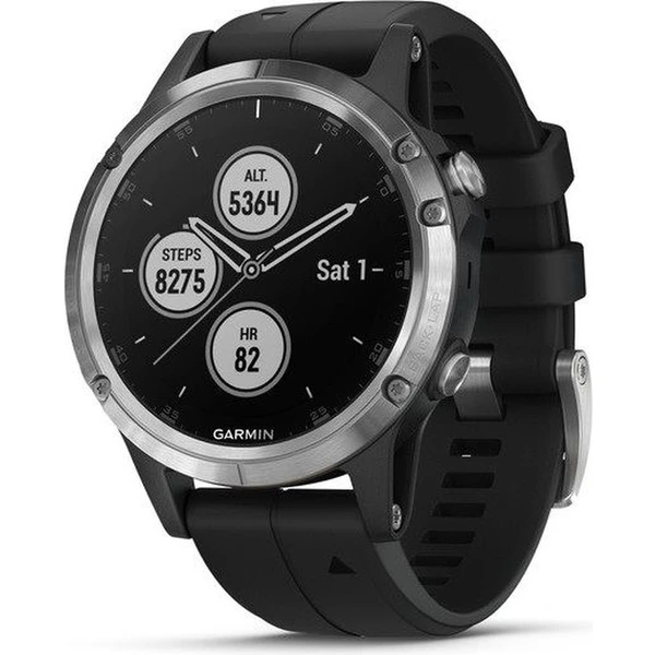 Garmin Fenix Plus stříbrné/černý pásek