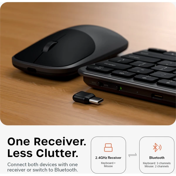Satechi Slim CEX1 Wireless Combo klávesnice a myš (US English) vesmírně černá - Klávesnicové sety - Obrázek 5241ad99627a4b6da44fd4db8a597d7a