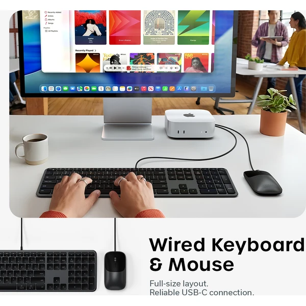 Satechi Slim CLX3 Wired Combo klávesnice a myš (US English) vesmírně černá - Klávesnicové sety - Obrázek 5246c651bdf44618b711b849bdf33ce8
