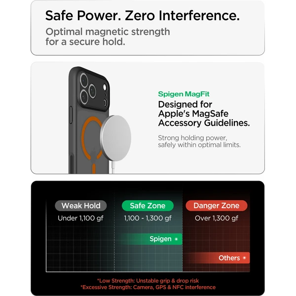 Spigen Ultra Hybrid MagSafe kryt iPhone 18 Pro/17 Pro frost black orange - Pouzdra - Obrázek 5250d2eb40834ca5b60c1f77635ad2b2