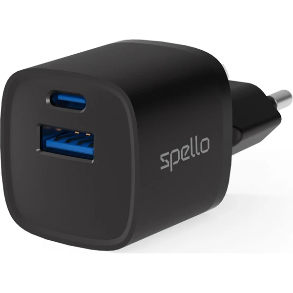 Spello ForceBoost GaN 20W nabíjecí adaptér černý - Nabíječky - Obrázek 525b4cbb17e64f14a99890287067576f