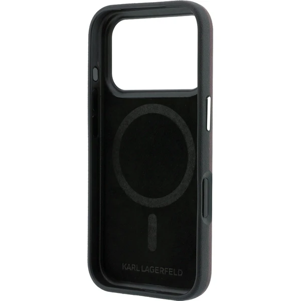 Karl Lagerfeld PU Semi Wrap Smooth Sketch Bodies Magsafe kryt iPhone 18 Pro vínový - Pouzdra - Obrázek 525e50a9b5f24893834c45a25aa34245