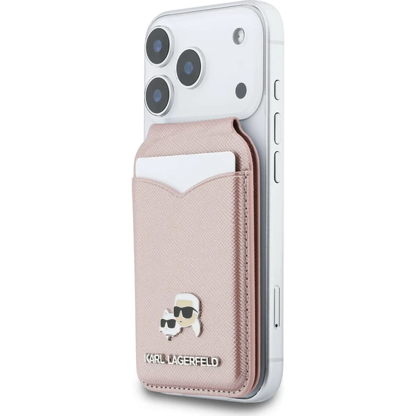 Karl Lagerfeld Mirror MagSafe Cardslot peněženka se stojánkem růžová - Peněženky - Obrázek 5285a03289e545d1b33f6aefab065960