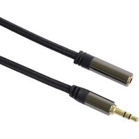PremiumCord 3,5mm/3,5mm prodlužovací kabel 1,5m černý - Kabely a redukce