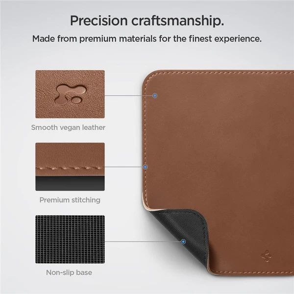 Spigen MousePad LD301 kožená podložka pod myš hnědá - Podložky - Obrázek 52D5000L01
