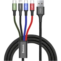 Baseus Fast 4v1 napájecí kabel 1,2m černý - Kabely a redukce