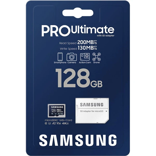 Samsung PRO Ultimate microSDXC 128GB + SD adaptér - Paměťové karty - Obrázek 52S9000601