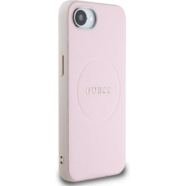 Guess PU Grained Classic Logo MagSafe kryt iPhone 17e/16e růžový - Pouzdra - Obrázek 52ce5cf18546404a9022a9ebec1220dd