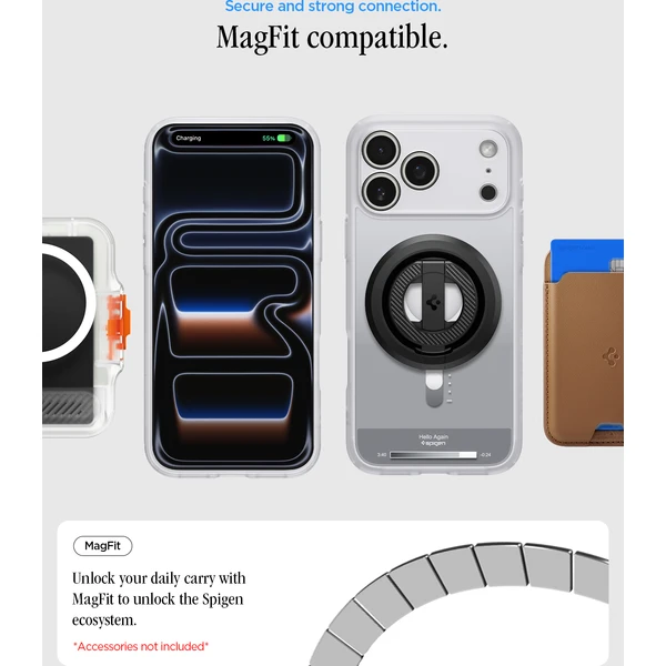 Spigen Ultra Hybrid MagSafe kryt iPhone 18 Pro Max/17 Pro Max classic silver - Pouzdra - Obrázek 52d4ba10f30e4ec6af18bd46cbeb6a46