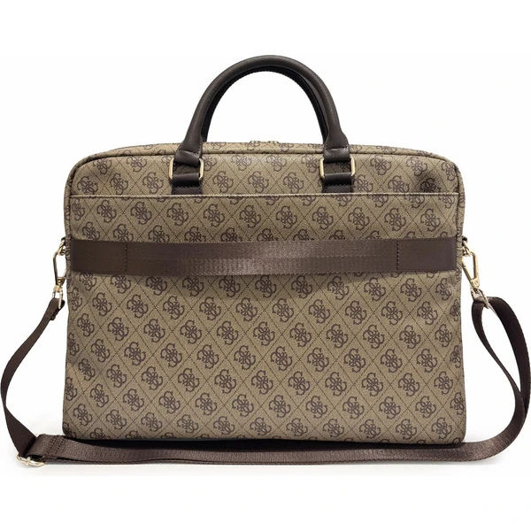 Guess PU 4G Stripe Metal Logo taška na notebook 16" hnědá - Pouzdra - Obrázek 52e178ce7a0d44708d53346909eed134