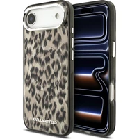 Karl Lagerfeld IML Leopard MagSafe Zadní Kryt pro iPhone Air hnědý - Pouzdra
