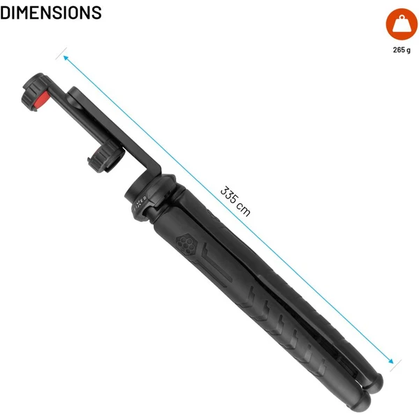 FIXED Creator flexibilní stativ s 1/4" držákem na telefon, černý - Držáky - Obrázek 52f07dfd98964545b9515eba78b8f9ee