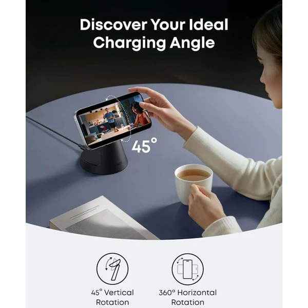 Anker MagGo MagSafe nabíječka (15W) černá - Nabíječky - Obrázek 53381fbac1304e2ab81630c966ca8501