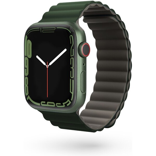 Epico Watch Strap Magnetic pro Apple Watch 38/40/41mm šedá/zelená Zelená