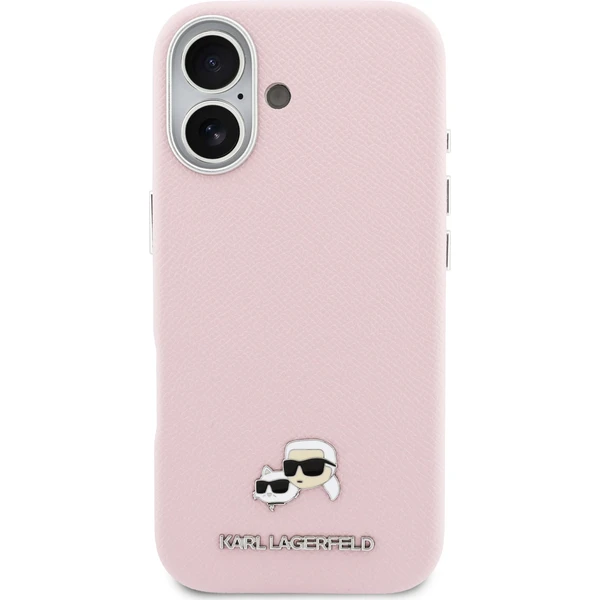 Karl Lagerfeld PU Karl and Choupette Heads Pins MagSafe kryt iPhone 17 růžový - Pouzdra - Obrázek 53537850e6d7404db4912e50a6e0ef63