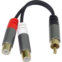 PremiumCord HQ Cinch/2x Cinch redukce 0,15m černá - Kabely a redukce