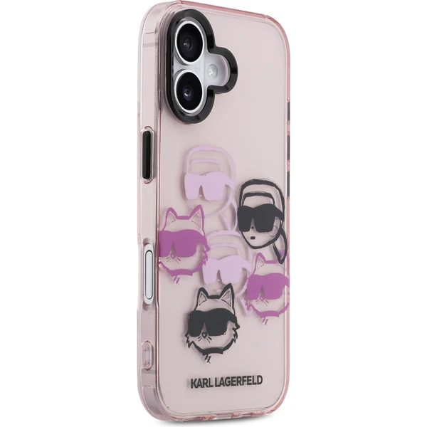 Karl Lagerfeld IML Multi K&CH Heads Zadní Kryt pro iPhone 17 růžový - Pouzdra - Obrázek 537abcd8ab264cc8a28991d223caa184