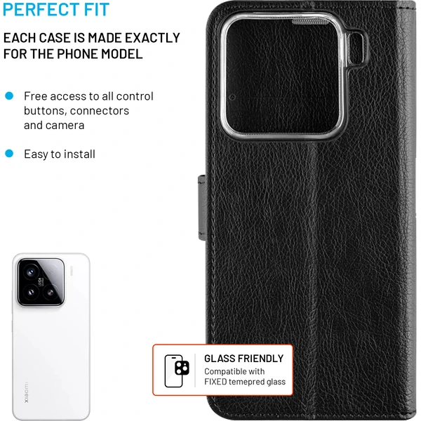FIXED Opus flipové pouzdro Xiaomi 15 černé - Pouzdra - Obrázek 537cdeaab04746949e49194b40d67de6