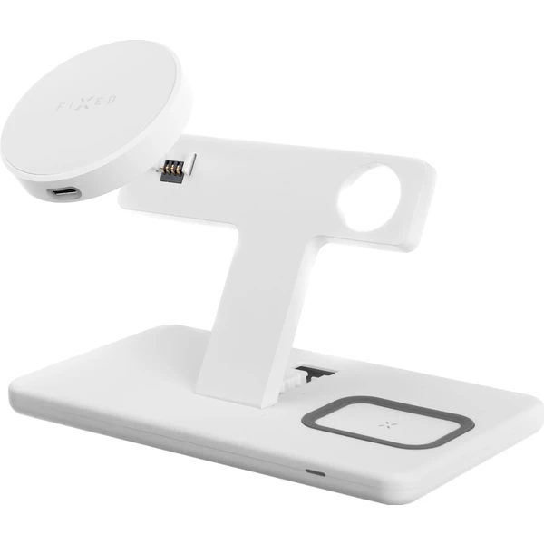 FIXED MagPowerstation 3v1 bezdrátový nabíječka s MagSafe bílá - Nabíječky - Obrázek 538V600301