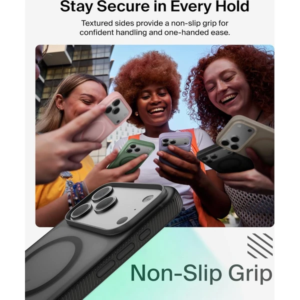Belkin SheerForce Grip MagSafe kryt iPhone 17 Pro levandulový - Pouzdra - Obrázek 53CN000K01