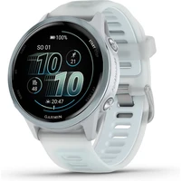 Garmin Forerunner 570 42 mm světle modrá hliníková luneta s bílo-modrým poloprůhledným řemínkem - Chytré hodinky