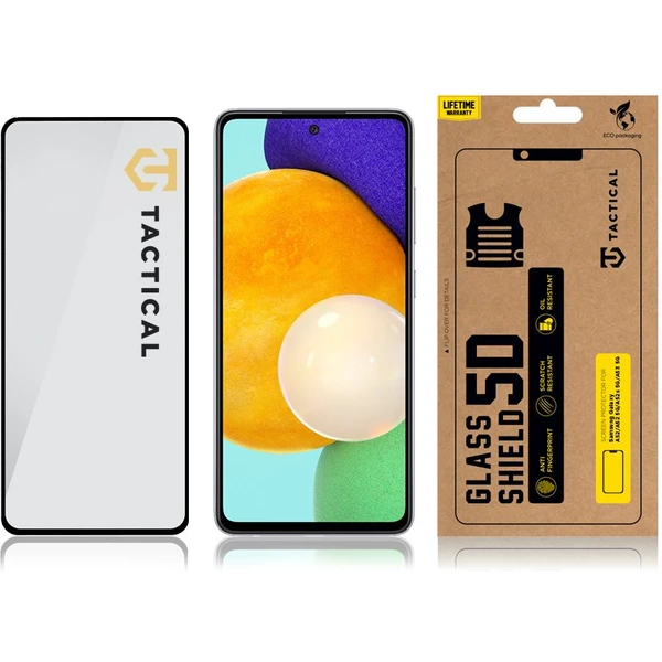 Tactical Glass Shield 5D sklo pro Samsung Galaxy A52/A52 5G/A52s/A53 černé - Ochranné folie a skla - Obrázek 53JH100501