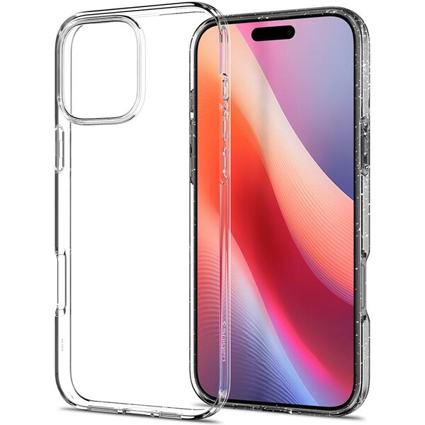 Spigen Liquid Crystal Glitter kryt iPhone 16 Pro Max crystal quartz