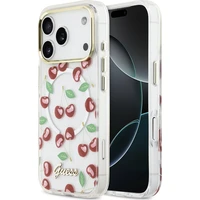 Guess IML Glitter Cherry MagSafe kryt iPhone 17 Pro - Pouzdra