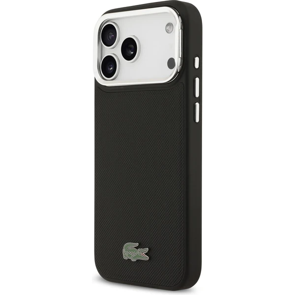 Lacoste Iconic Petit Pique Camera Stand MagSafe kryt iPhone 17 Pro Max černý - Pouzdra - Obrázek 53fe007655bb4761b8f8bfb107ee9edd