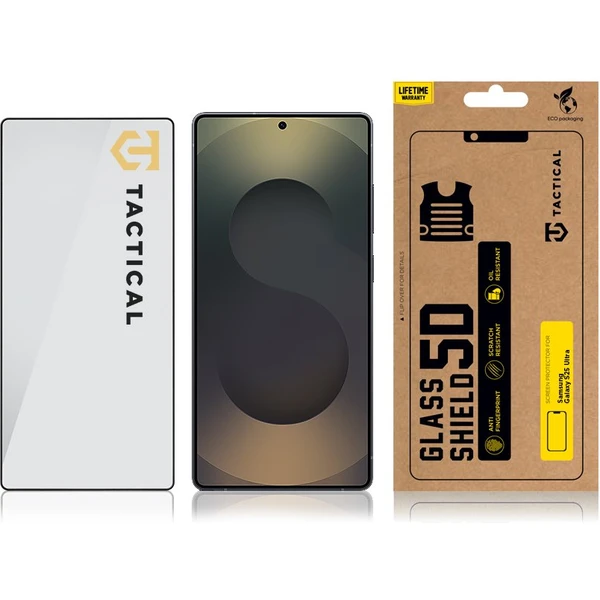 Tactical Glass Shield 5D sklo pro Samsung Galaxy S25 Ultra černé - Ochranné folie a skla - Obrázek 545a128420b841f9a73e1ddbd1a2b35f