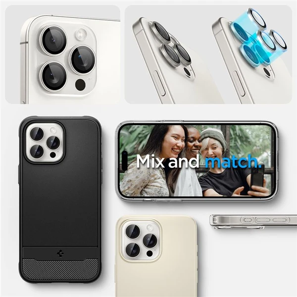 Spigen Glass tR EZ Fit Optik Pro skla iPhone 17-14 Pro/17-14 Pro Max white titan - Ochranné folie a skla - Obrázek 5460b92691c64e3eaad5124d5625157a