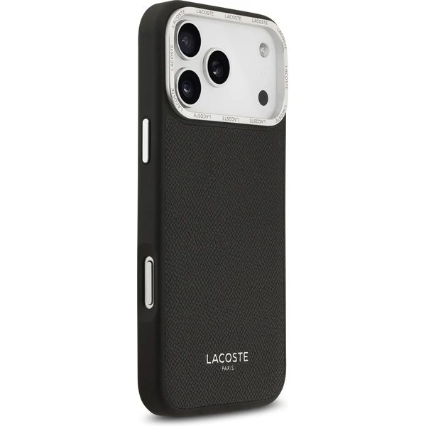 Lacoste PU Leather Champs Elysees MagSafe kryt iPhone 17 Pro Max černý - Pouzdra - Obrázek 54642b06db8b4caaa71fd5f7d1d1a626