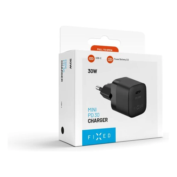 FIXED Mini nabíječka s USB-C výstupem a podporou PD 30W černá - Nabíječky - Obrázek 54784ffc8eb1486cbbf63b99af12cf22