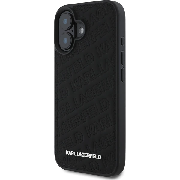 Karl Lagerfeld PU Quilted Pattern kryt pro iPhone 16 černý - Pouzdra - Obrázek 547cad00a2c14992833678c04ca5cc74