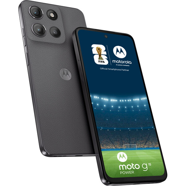 Motorola Moto G15 Power  8+256GB DS GSM tel. Gravity Grey (Vegan Leather) Šedá