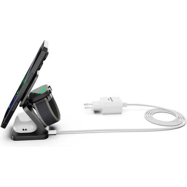 Cubenest SQ312 Fold Pro Qi2 (MagSafe) 3v1 magnetická nabíječka černá - Nabíječky - Obrázek 54PF000N01