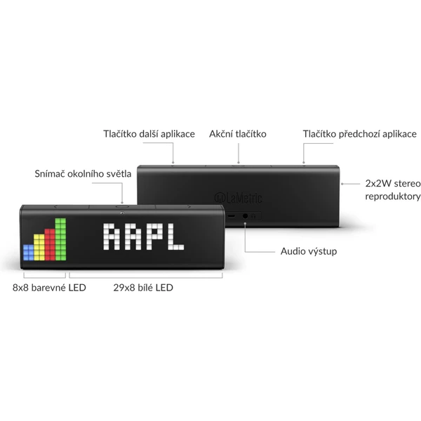 LaMetric Time WiFi LED indikační panel - Příslušenství pro konference - Obrázek 54RT000501