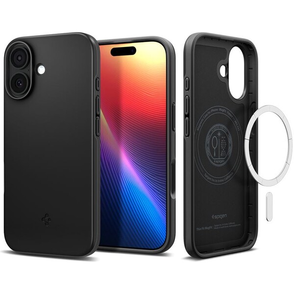 Spigen Thin Fit MagSafe kryt iPhone 17 black