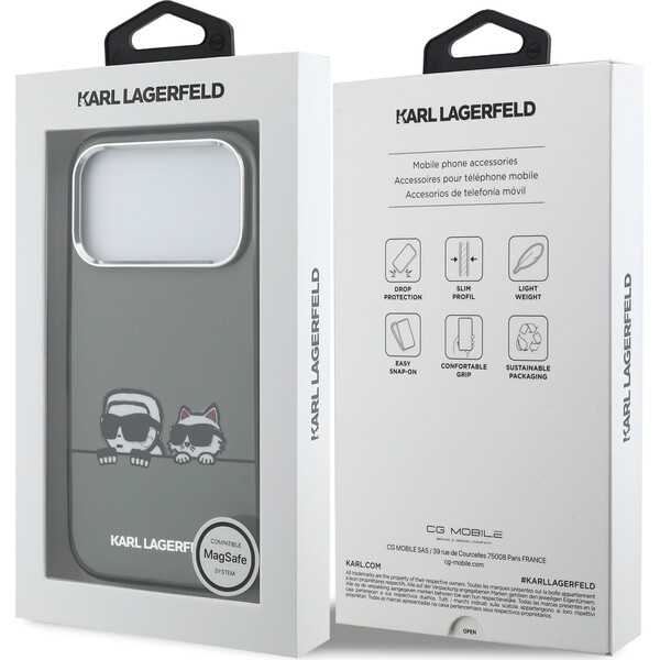 Karl Lagerfeld IML K&CH Heads Logo MagSafe kryt iPhone 17 Pro Max černý - Pouzdra - Obrázek 54d43ef68ec64f39a383c93e2b003da5
