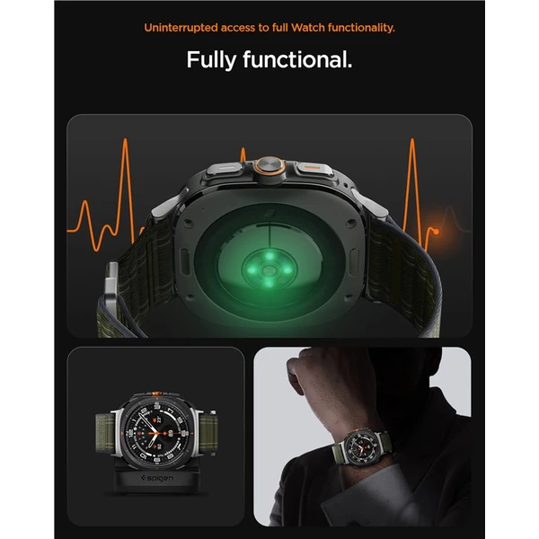 Spigen Fabric Band řemínek (hook-and-loop) Samsung Galaxy Watch Ultra 47mm zelený - Řemínky - Obrázek 54e5ae2966ca434db1bbca97d97a4e2b